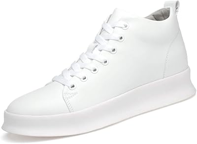 3" (8 cm) baskets mode pour hommes avec semelle intérieure invisible augmentant la hauteur