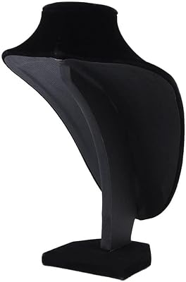 Collier mannequin de bijoux en tissu velours noir, parfait pour présenter des colliers - noir durable et mignon. En visitant DIAYTAR COTE D'IVOIRE, vous avez accès à une vaste sélection de produits provenant de marques reconnues et locales, toutes disponibles sur une plateforme conviviale et sécurisée pour les achats en ligne.
