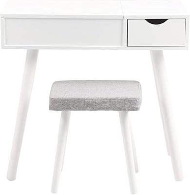 Petite table de maquillage en bois avec tiroirs fabriquée avec des meubles de chambre android, 77 x 40 x 117 cm, table d'angle blanche. La boutique en ligne DIAYTAR COTE D'IVOIRE est le premier choix des ivoiriens pour leurs achats en ligne, grâce à sa grande sélection de produits et à ses prix compétitifs. Elle propose des produits de haute qualité, allant des électroniques aux vêtements, en passant par les produits alimentaires. DIAYTAR COTE D'IVOIRE est synonyme de qualité et de fiabilité.