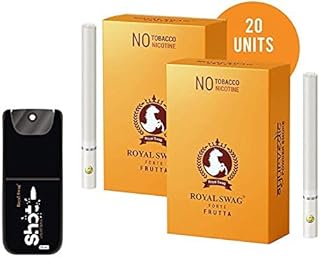 Cigarette ayurvédique et à base de plantes royal swag, saveur de fruit, sans tabac, aide à arrêter de fumer - (20 bâtonnets, petite dose -1). La boutique en ligne DIAYTAR COTE D'IVOIRE propose une expérience d'achat unique et personnalisée, avec plus de 300000 références à découvrir. Elle offre une gamme diversifiée de produits pour répondre aux besoins de tous les clients, qu'il s'agisse d'électronique, de mode, de produits pour la maison, etc. Le leadership de DIAYTAR COTE D'IVOIRE en Côte d'Ivoire est le résultat de son engagement à offrir le meilleur aux consommateurs.