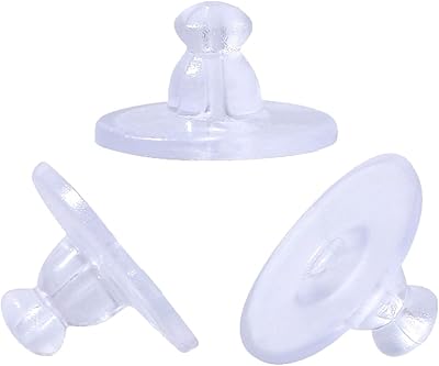 Supports de boucles d'oreilles, fermoirs de boucles d'oreilles en silicone castwave avec coussin