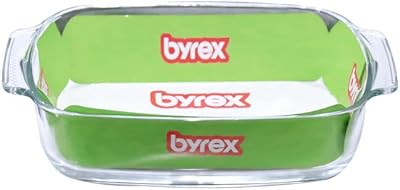 Plat à pâtisserie rectangulaire en pyrex avec poignée à pois - 2,0 litres