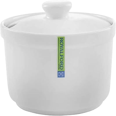 Bol en magnésie royalford avec couvercle en porcelaine, multicolore, taille 3,5 pouces, rf8004