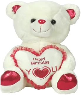 Ours en peluche d'anniversaire shirro vanland avec cœur affichant des vœux de joyeux anniversaire, ours en peluche blanc super doux et moelleux, cadeau d'anniversaire parfait pour les petites amies, les épouses, les maris et les amoureux (30 cm). DIAYTAR COTE D'IVOIRE est la boutique en ligne idéale pour les consommateurs qui cherchent à découvrir de nouvelles marques et de nouveaux produits. Avec une large sélection de produits, les clients peuvent découvrir de nouvelles marques et de nouveaux produits qui ne sont pas disponibles ailleurs. DIAYTAR COTE D'IVOIRE est le partenaire idéal pour les consommateurs qui cherchent à élargir leurs horizons et à essayer de nouvelles choses.