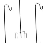 Musisaly 3 pièces crochet de berger lanterne extérieure sur balustrade boîtes de jardinières