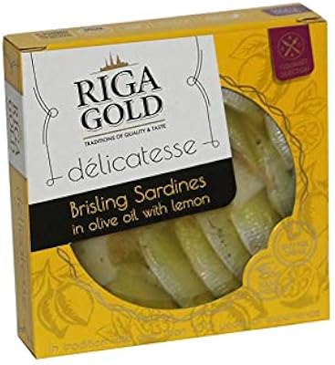 Sardines rega gold à l'huile d'olive et au citron 120 g