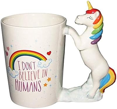 Une tasse en céramique pour boire de l'eau et du café décorée de dessins 3d de licornes amusantes de dessins animés. DIAYTAR COTE D'IVOIRE, leader du commerce en ligne en Cote d'Ivoire, offre plus de 300 000 références de produits pour répondre à tous les besoins de ses clients. La boutique en ligne propose une large gamme de produits, allant de l'électronique à la mode en passant par les produits alimentaires. Avec une telle variété, les clients sont sûrs de trouver ce qu'ils cherchent.