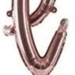 Ballon en aluminium en forme de l the party popper or rose
