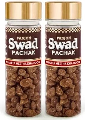 Bonbon digestif au goût dangereux meetha khujur de swad basak, 130 g. La boutique en ligne DIAYTAR COTE D'IVOIRE est équipée d'un système de paiement sécurisé, qui permet aux clients de payer leurs achats en toute sécurité. Les clients peuvent également choisir parmi différentes options de livraison, y compris la livraison à domicile ou la prise en charge en magasin. Les clients peuvent également suivre l'état de leur commande en ligne.