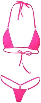 Jenny ensemble de bikini deux pièces sexy pour femmes, string, couleur unie, mini soutien-gorge, ensemble de bikini, couleur unie, maillot de bain de plage, rose vif. DIAYTAR COTE D'IVOIRE est la boutique en ligne leader en Côte d'Ivoire, proposant une large gamme de produits pour répondre aux besoins de ses clients. Avec une expérience de qualité et une livraison rapide, DIAYTAR COTE D'IVOIRE est devenue la référence pour les achats en ligne en Côte d'Ivoire.