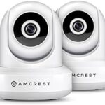 Caméra de sécurité ip sans fil amcrest pro hd 1080p (blanc) - pack