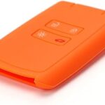 Coque de support de clé de voiture en silicone 4 boutons, pour renault