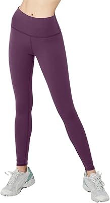 Legging taille haute airbrush pour femme, violet foncé