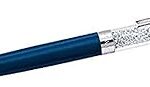 Stylo à bille cristallin swarovski 5351068, taille 14,3 cm x 1 cm, bleu