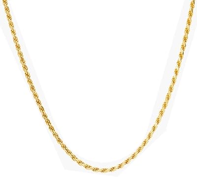 Collier chaîne corde taille diamant 2 mm plaqué or véritable 24 carats. La boutique en ligne DIAYTAR COTE D'IVOIRE attire une clientèle diversifiée en proposant une large gamme de produits adaptés à tous les goûts et à tous les budgets. Elle met l'accent sur la qualité des produits et sur le service client, assurant ainsi une expérience positive pour chaque achat. Avec des options de paiement flexibles et une politique de retour claire, la boutique renforce la confiance avec ses clients.