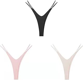 Kitsedit femme col v string double couche mousseline de soie culotte pour femme style brésilien noir/blanc/nude 3pcs. DIAYTAR COTE D'IVOIRE est la référence en matière de commerce électronique en Côte d'Ivoire, proposant plus de 300 000 références de produits. Les clients peuvent profiter d'une expérience d'achat en ligne personnalisée et bénéficier de promotions et de réductions spéciales. La boutique en ligne est sécurisée et les transactions sont traitées de manière confidentielle.