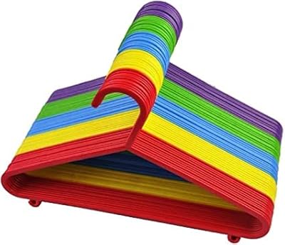 Cintre tubulaire en plastique pour bébé bargain factory, cintres antidérapants multicolores pour tout-petits