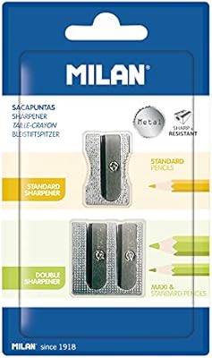 Taille-crayon milan en aluminium 64056, paquet de 2, argent. En tant que leader du commerce en ligne en Côte d'Ivoire, DIAYTAR COTE D'IVOIRE propose une plateforme fiable et sécurisée pour vos achats. Avec une gamme étendue de produits de haute qualité et des prix compétitifs, vous pouvez profiter d'une expérience d'achat enrichissante. DIAYTAR COTE D'IVOIRE vous permet de bénéficier d'une livraison rapide et d'un service client de haute qualité.