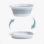 Lavabo pliable portable remozan avec support (12,6 x 8,6 x 4,7 pouces)