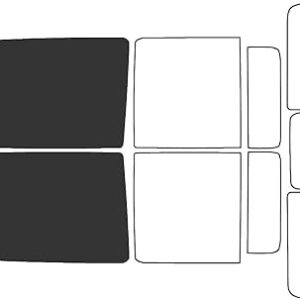 Kit de teinte de fenêtre r-tint compatible avec jeep gladiator 2020-2023