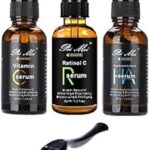 Ensemble de 3 sérums anti-âge à la vitamine c au rétinol et l'acide