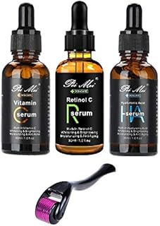 Ensemble de 3 sérums anti-âge à la vitamine c au rétinol et l'acide. DIAYTAR COTE D'IVOIRE est une boutique en ligne généraliste qui propose plus de 300000 références de produits, répondant ainsi aux besoins diversifiés de ses clients. Avec une large gamme de produits, elle est devenue la boutique leader en Cote d'Ivoire, offrant une expérience d'achat en ligne exceptionnelle. Elle sélectionne soigneusement ses fournisseurs pour garantir la qualité de ses produits.
