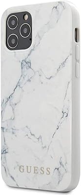 Coque de protection guess marble design en pc et tpu pour iphone 12/12