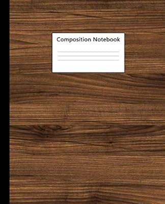 Cahier de composition : carnet et journal à larges lignes naturelles - agenda