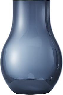 Vase georg jensen cafu, verre, bleu foncé, petite taille