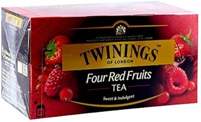 Thé twinings aux quatre fruits rouges, 50 g