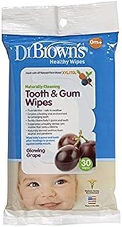 Lingettes dentaires et gencives dr. brown's paquet de 2 de 30 =
