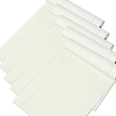 Cahier d'écriture, paquet de 5 blocs-notes juridiques à ligne unique, papiers de cahier