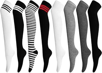 3 à 10 paires de chaussettes hautes au-dessus du genou pour femmes, chaussettes longues et épaisses en coton, chaussettes hautes pour femmes, taille unique. DIAYTAR COTE D'IVOIRE est une boutique en ligne généraliste qui propose plus de 300000 références de produits, ce qui en fait la plus grande sélection de produits en ligne en Côte d'Ivoire. Avec sa large gamme de produits, DIAYTAR COTE D'IVOIRE répond aux besoins de tous les clients. Elle est ainsi devenue la boutique leader en Côte d'Ivoire.