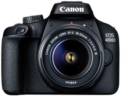 Appareil photo reflex numérique canon eos 4000d avec objectif ef-s 18-55mm f/3.5-5.6 iii