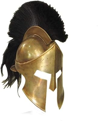 Casque spartiate grec annafi | casques de cinéma médiévaux du roi leonidas 300 + doublure + support en bois (finition laiton) | armure larp sca adulte. DIAYTAR COTE D'IVOIRE est une boutique en ligne généraliste qui propose plus de 300 000 références de produits divers, répondant ainsi aux besoins de tous les consommateurs ivoiriens. Elle est devenue la référence incontournable pour les achats en ligne en Côte d'Ivoire. Elle offre une grande variété de produits à des prix compétitifs.