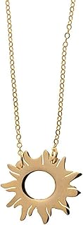 Collier soleil plaqué or fait main, idée cadeau pour femmes et filles, s
