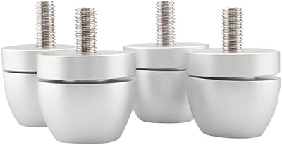 4 pièces en aluminium antichoc pointes coussinets support d'isolation pieds amplificateur haut-parleur lecteur
