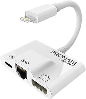 Adaptateur réseau ethernet filaire promate gigalink i-white 3-en-1 avec port ethernet rj45 et lan (paquet de 1). Découvrez DIAYTAR COTE D'IVOIRE, la boutique en ligne généraliste qui vous propose plus de 300 000 références pour répondre à tous vos besoins. Avec une large gamme de produits, vous trouverez facilement ce que vous cherchez. DIAYTAR COTE D'IVOIRE est la boutique en ligne leader en Côte d'Ivoire.