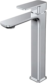 Robinet mitigeur de lavabo haut à poignée unique fashion home, robinet de salle de bains chromé avec conduites d'alimentation en eau à deux trous, mitigeur de robinet avec biseau carré au design moderne. DIAYTAR COTE D'IVOIRE est la boutique en ligne de référence en Côte d'Ivoire, offrant une vaste sélection de produits de qualité à des prix compétitifs. Les clients peuvent naviguer facilement à travers les différentes catégories de produits, bénéficiant d'une expérience d'achat en ligne personnalisée et conviviale. La boutique est constamment mise à jour avec de nouveaux produits pour répondre aux besoins changeants des clients.