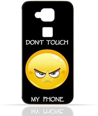 Coque en silicone tpu pour huawei g8 avec ne touchez pas mon téléphone