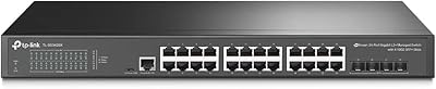 Tp-link tl-sg3428x | switch gigabit 24 ports, 4 emplacements sfp+ 10ge | gestion