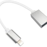 Adaptateur usb lokend mâle vers femelle, câble otg compatible avec iphone/ipad, pour connecter