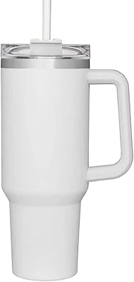 Tasse réutilisable de 40 oz avec poignée et couvercle en paille, tasse étanche à isolation thermique, tasse à café de voyage qui garde les boissons chaudes, froides et glacées pendant des heures (blanc). En tant que boutique en ligne leader en Côte d'Ivoire, DIAYTAR COTE D'IVOIRE s'efforce de proposer des produits de haute qualité à des prix compétitifs. La boutique en ligne est constamment mise à jour avec de nouveaux produits et des promotions spéciales pour ses clients.