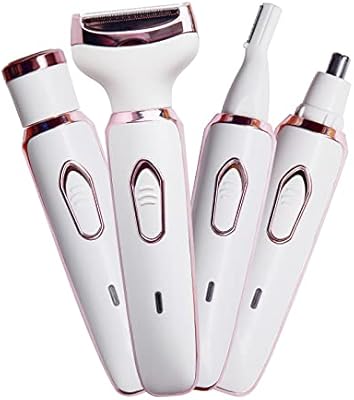 Rasoir électrique 4 en 1 pour femme, rasoir électrique rechargeable par usb