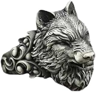 Bague de loup pour hommes, bague de loup nordique, tête de viking, bague de crâne de loup pour hommes, bague de loup punk, bijoux cadeau de fête des pères. DIAYTAR COTE D'IVOIRE est une boutique en ligne généraliste qui propose plus de 300 000 références de produits, faisant d'elle la boutique leader en Côte d'Ivoire. Avec une grande variété de produits, les clients peuvent trouver tout ce qu'ils cherchent en un seul endroit. La boutique est connue pour sa qualité de service et sa livraison rapide.