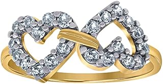 Bague de fiançailles en or bicolore avec zircone cubique et diamant simulé pour femme. Avec une sélection impressionnante de produits, DIAYTAR COTE D'IVOIRE permet à ses clients de trouver tout ce dont ils ont besoin en un seul endroit. La boutique en ligne est facile à naviguer et propose des services de livraison rapides et fiables.