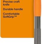 Couteau d'artisan forgé robuste fiskars 167110-1001, 8 pouces, orange, édition originale