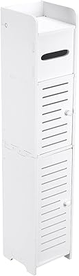 Armoire de rangement de salle de bain, armoire de sol d'angle pour petits