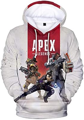 Sweat à capuche imprimé 3d game apex legends hero pour hommes et femmes
