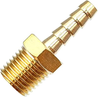 Raccord de tuyau en laiton 10 pièces - adaptateur mâle 1/4" npt à